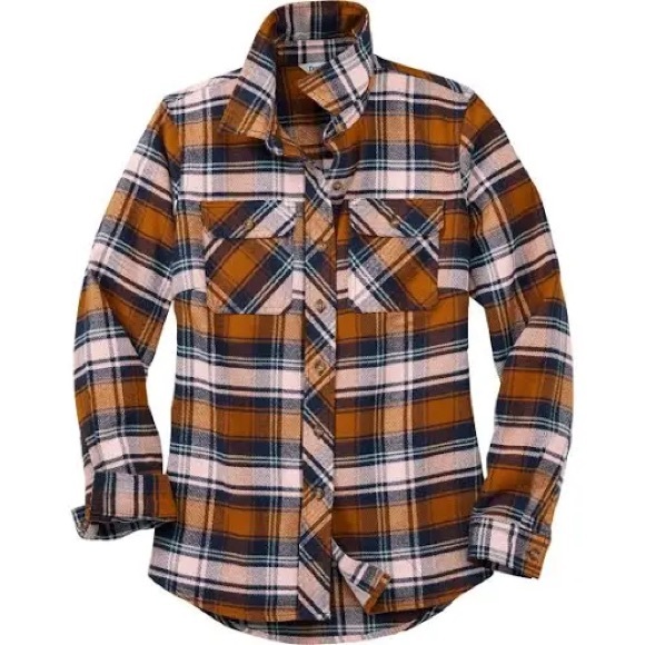 Duluth Trading Co Women's Folklore Flannel Shirt - Picture 1 of 8